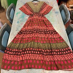 Geo Flower Boho Dress